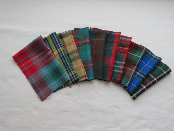 Canadian Provincial Tartan Fabric 1 Yard Set