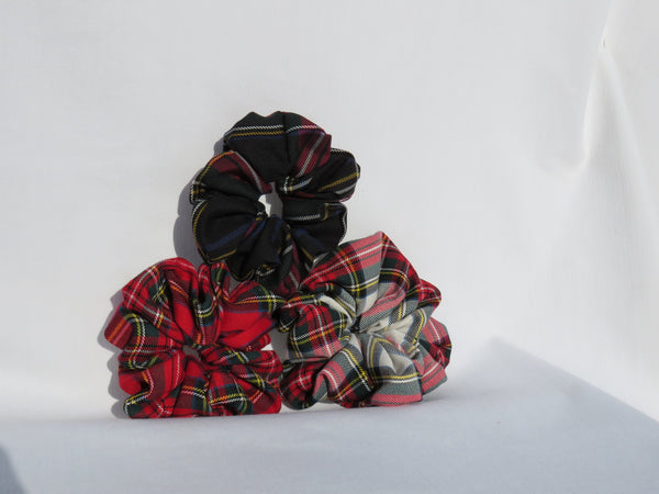 Stewart Tartan Scrunchie Set